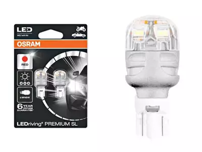 W16W LED-polttimopari Osram Premium, punainen - Muut LED-polttimot - 4050210897 - 1