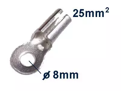 Kaapelikenkä 25mm2 - 8mm - Rengasliittimet - 3050120938 - 1