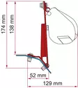 Fiamma markiisin adapteri F45 Ford Custom - Tarvikkeet - 8020112348 - 2