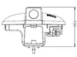 Jarruvalokamera Opel Combo 01-11 & Vivaro 01-14, Renault Trafic 01-14 - Peruutuskamerat - 8020104198 - 3