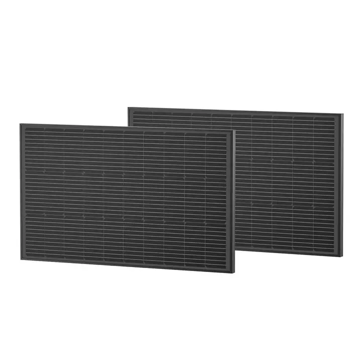 EcoFlow 2x 100W Aurinkopaneelipaketti - Virta-aseman lisävarusteet - 8020107998 - 1