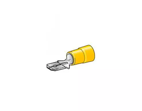 Lattaliitin, 6,3mm, keltainen - Muut liittimet - 3050120368 - 3