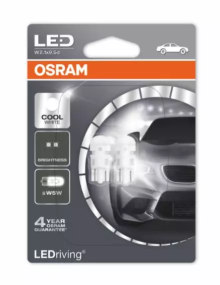 T10 W5W LED-polttimopari, OSRAM - T10 LED-polttimot - 8020100538 - 1