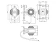 LED-äärivalo kumivartinen omega, kirkas/punainen - Led-äärivalot kumivarrella - 4040110039 - 3