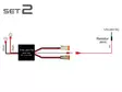 Relejohtosarja kahdelle valolle DT-2, elektronisella releellä - Relejohtosarjat - 8020104389 - 2