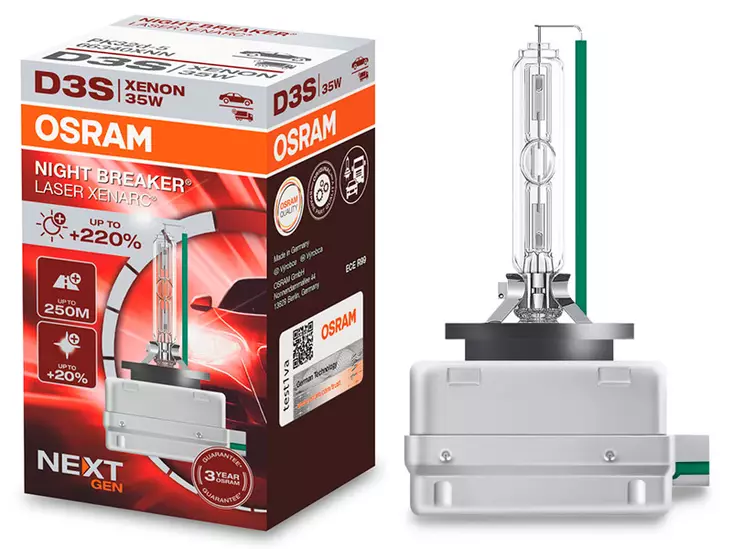 D3S Osram Xenarc Night Breaker Laser Next Gen - D3S ja D3R - 8020108129 - 1