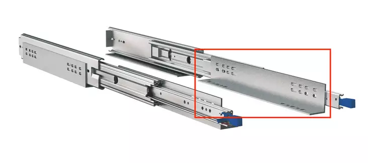 L-kannatinpari liukukiskolle, 711mm - Tarvikkeet - 8020110269 - 1