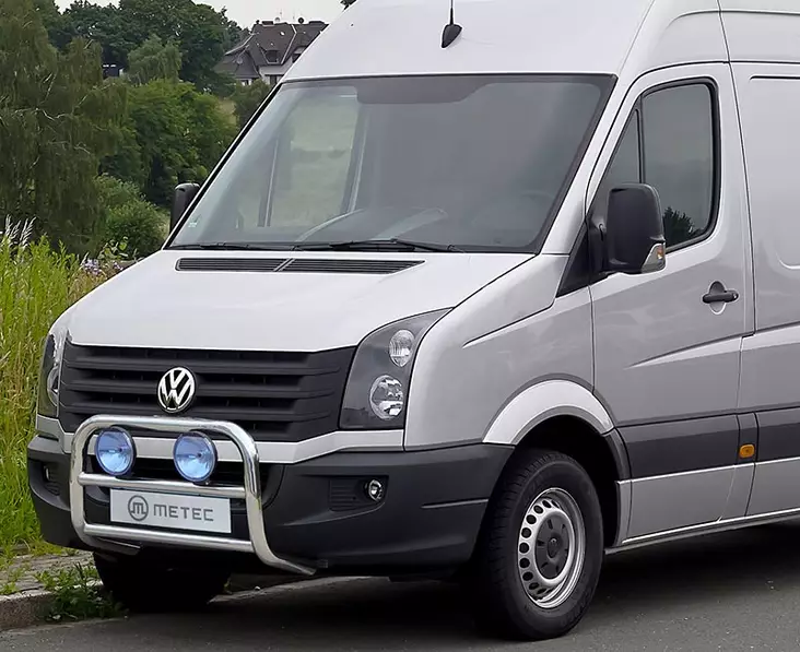 Valorauta Vw Crafter 2007-2016, ECE-hyväksytty, Metec - Valoraudat pakettiautoon - 8020102099 - 1